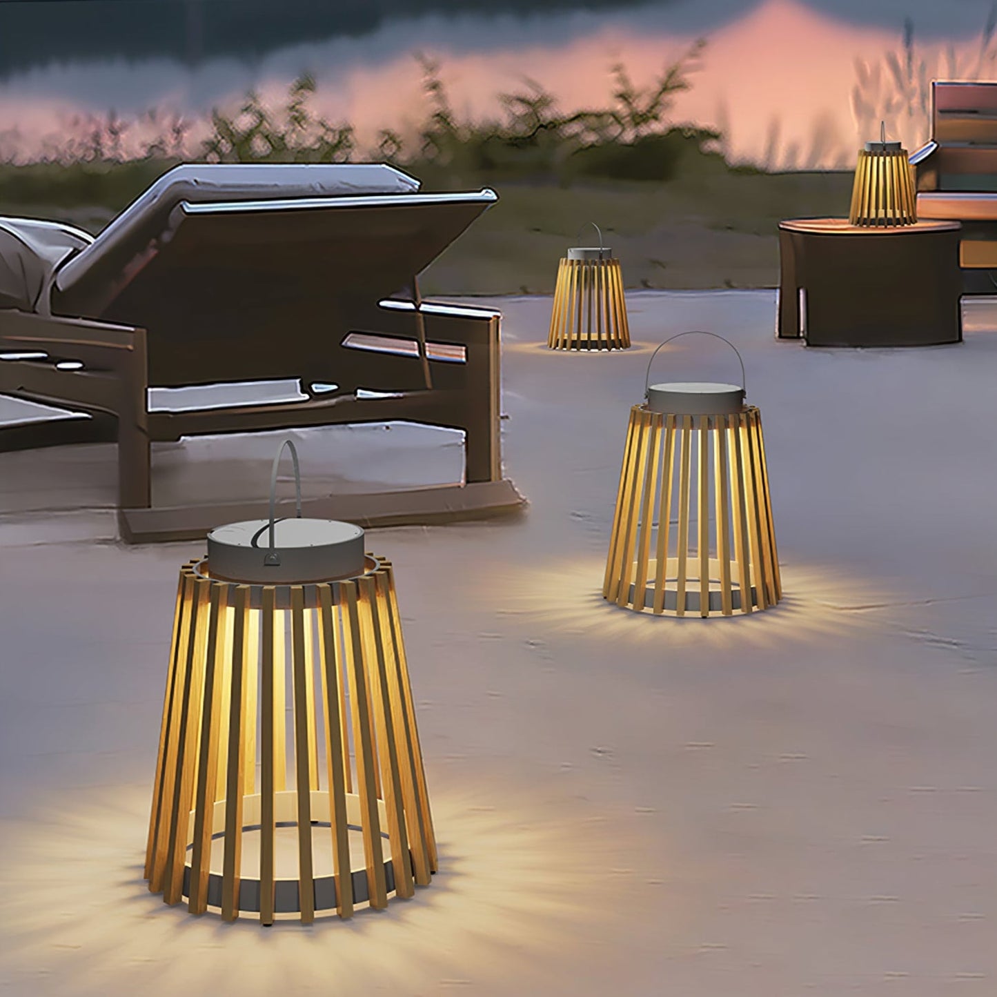 Solene Solar Outdoor Lantern Lamp