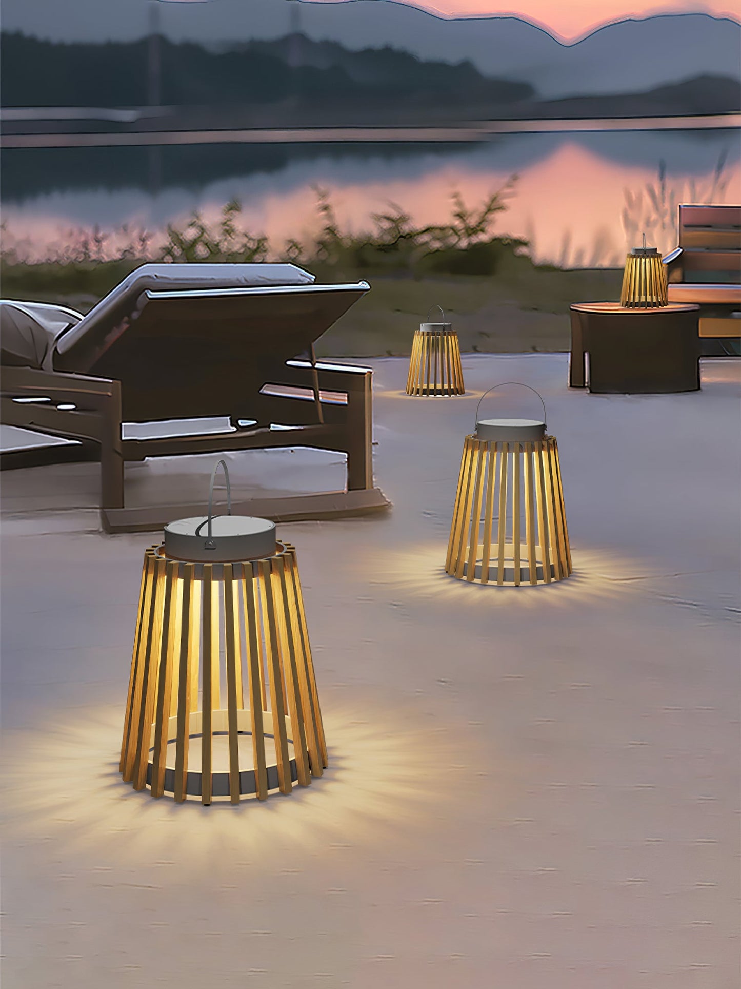 Solene Solar Outdoor Lantern Lamp