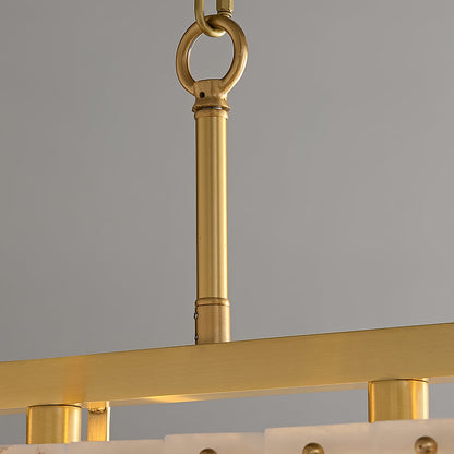 Solstice Bar Alabaster Chandelier