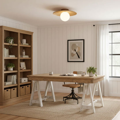 Soluna Wood Ceiling Light