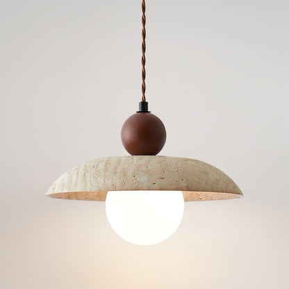Soluna Travertine Pendant Light