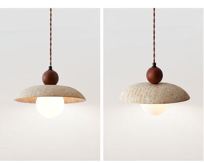 Soluna Travertine Pendant Light