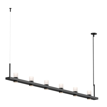 Sonneman Robert Sonneman Intervals 96 Inch 6 Light Led Linear Suspension Light Cp198145