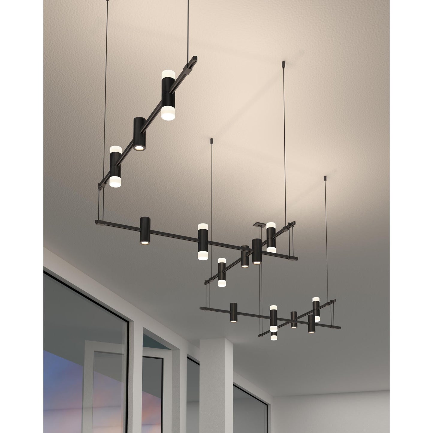 Sonneman Robert Sonneman Suspenders 106 Inch 15 Light Led Linear Suspension Light Cp176094