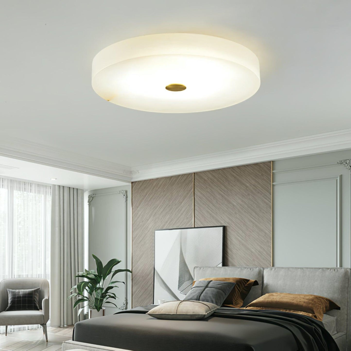 Sophie Alabaster Overhead light Ceiling Lamp