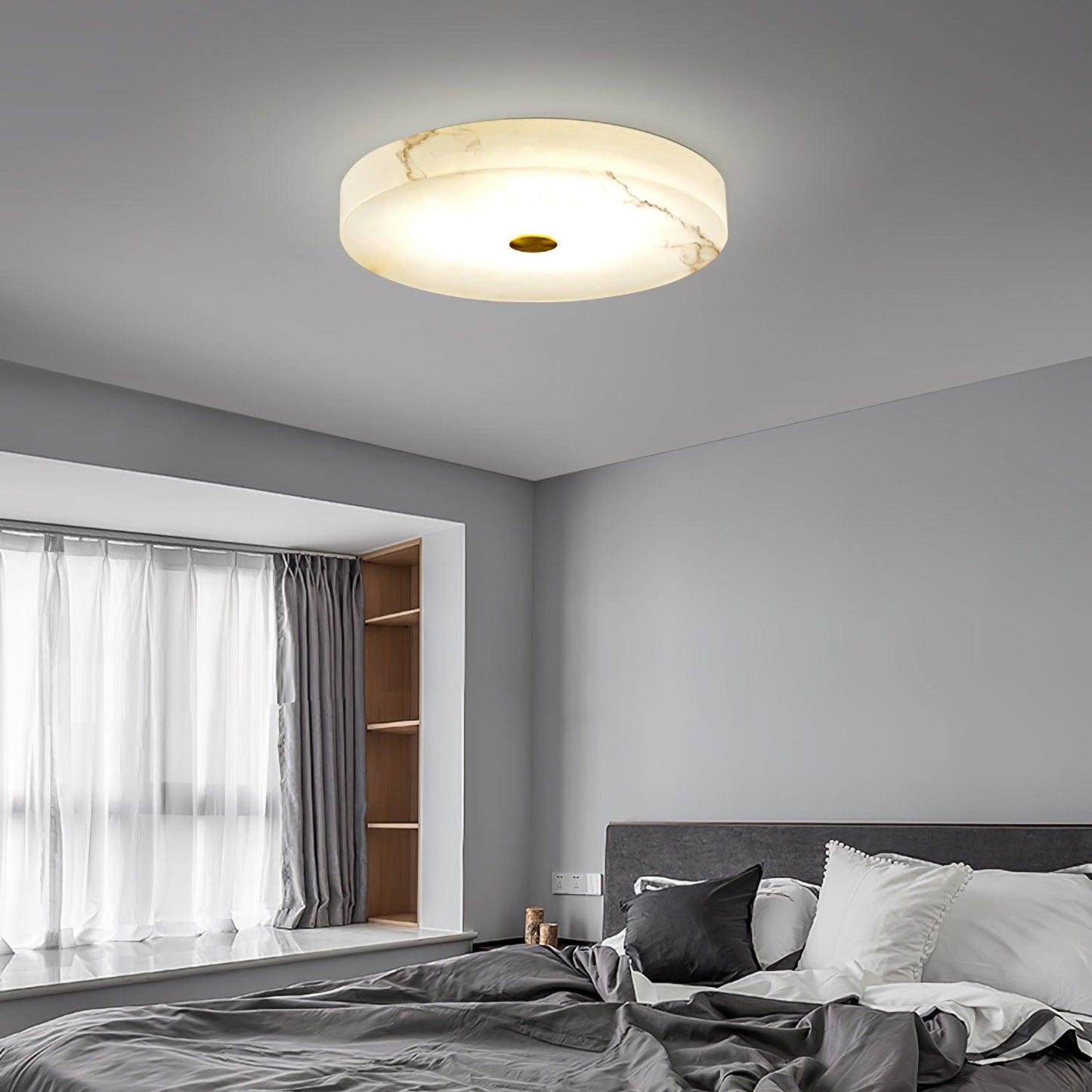 Sophie Alabaster Overhead light Ceiling Lamp