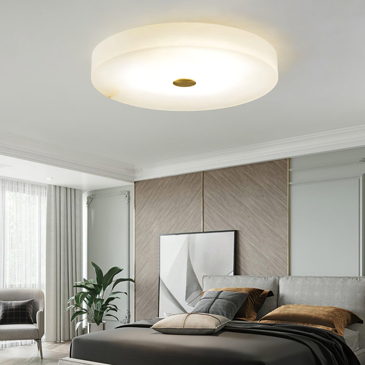 Sophie Alabaster Overhead light Ceiling Lamp