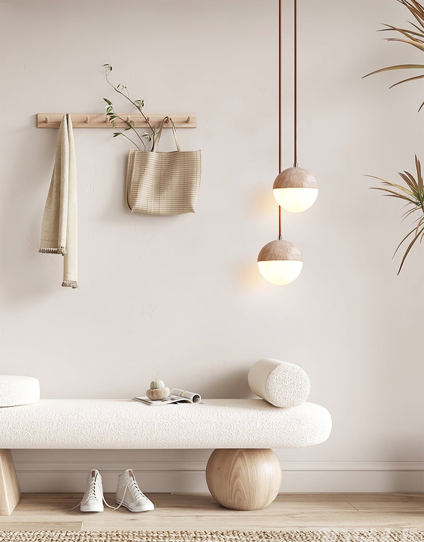 Soren Travertine Pendant Light