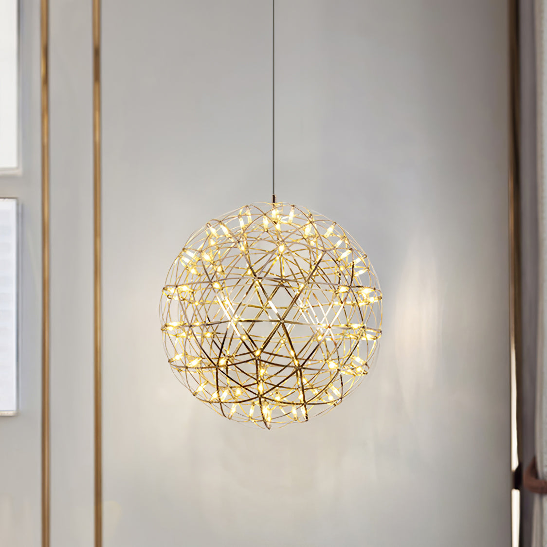 Gold Spark Ball Drop light Pendant Light