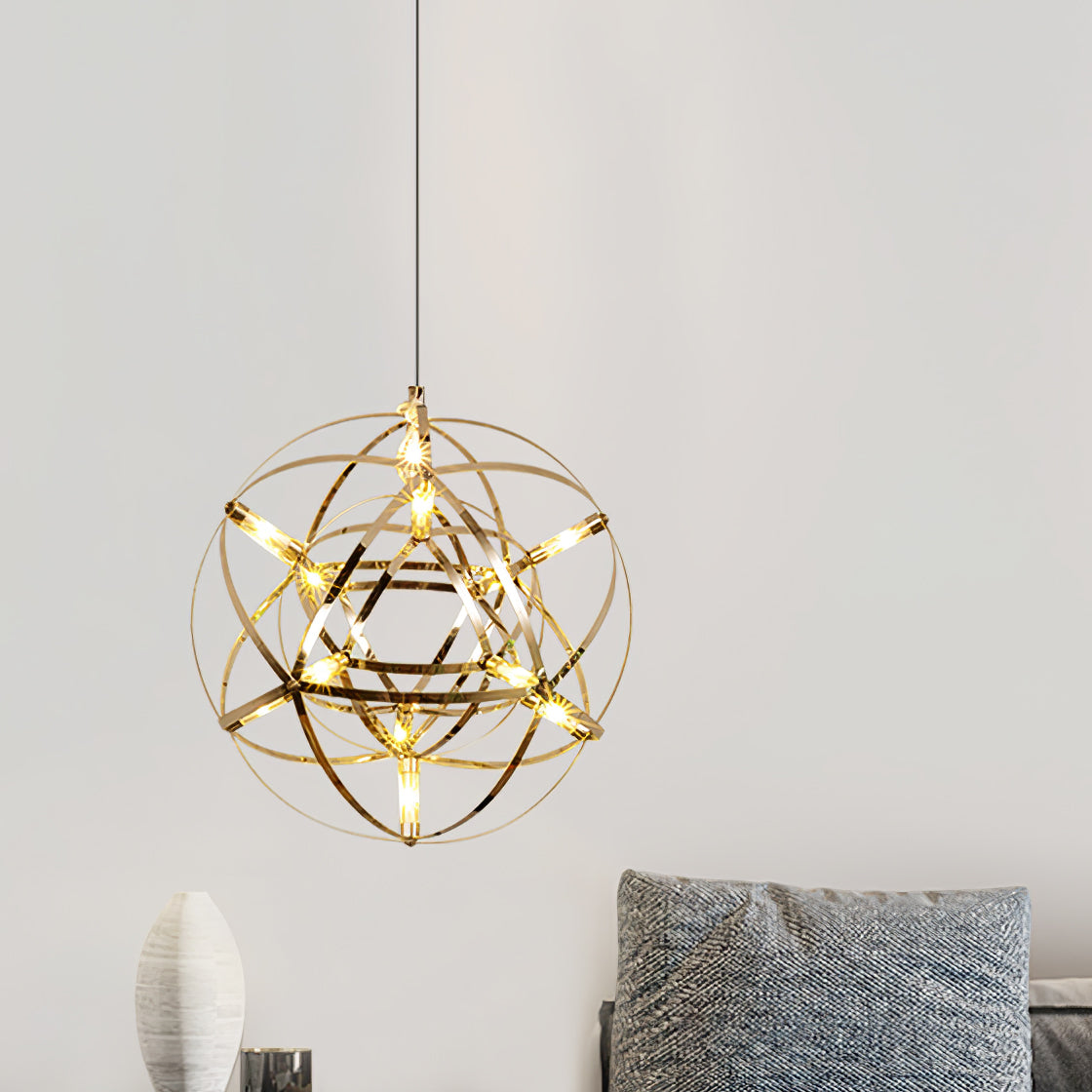 Gold Spark Ball Drop light Pendant Light