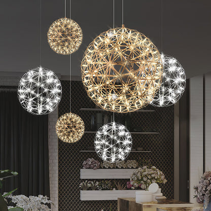 Gold Spark Ball Drop light Pendant Light