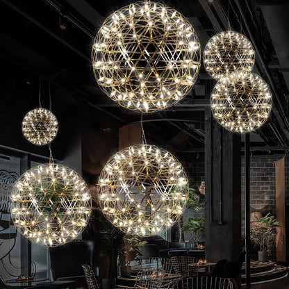 Gold Spark Ball Drop light Pendant Light