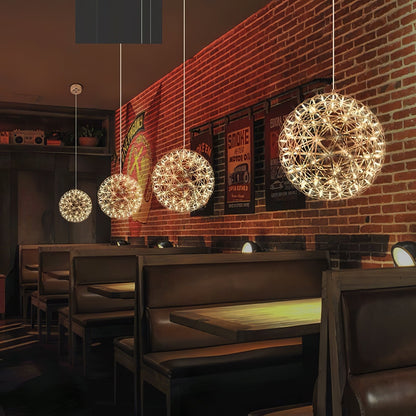 Gold Spark Ball Drop light Pendant Light