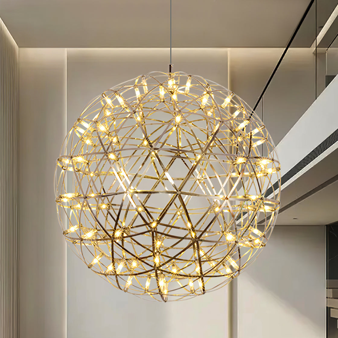 Silver Spark Ball Houselight Pendant Light