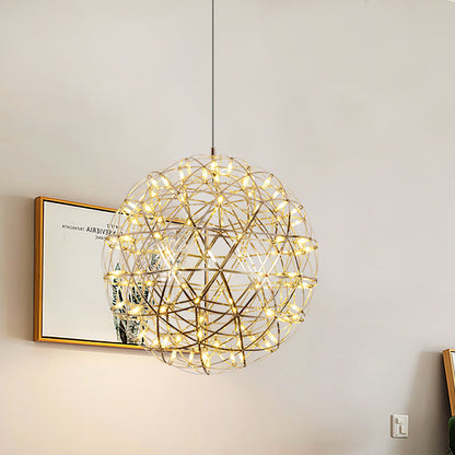 Silver Spark Ball Houselight Pendant Light