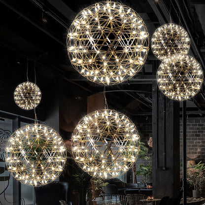 Silver Spark Ball Houselight Pendant Light