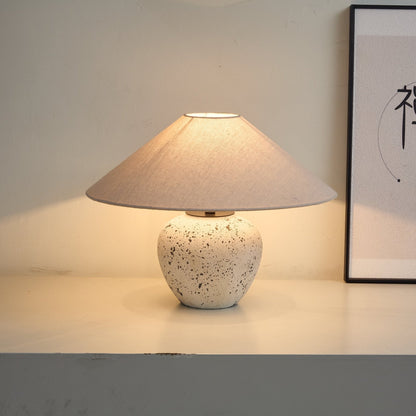 Speckled Ceramic Jar Table Lamp
