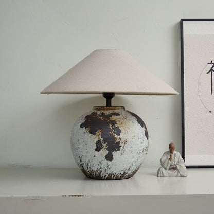 Speckled Globe Ceramic Table Lamp