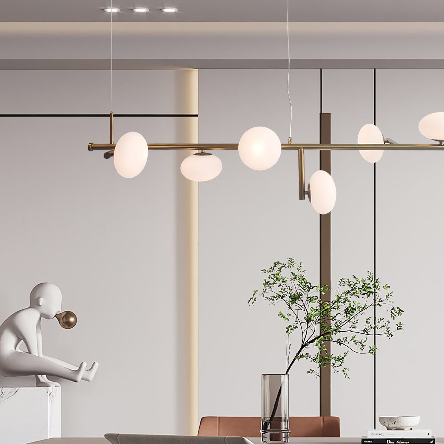 Sphere Balance Gasolier Chandelier