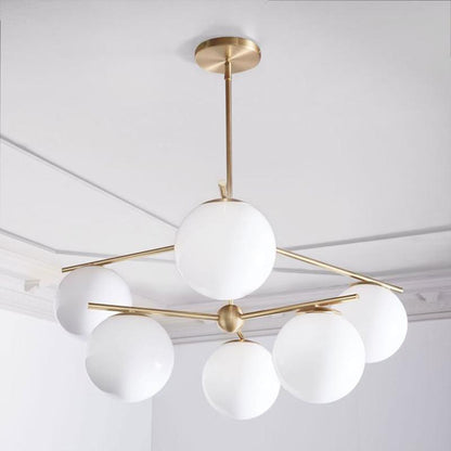 Sphere & Stem Candelabrum Chandelier