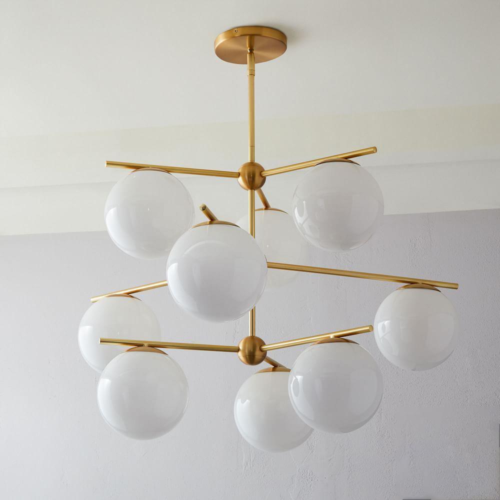 Sphere & Stem Candelabrum Chandelier