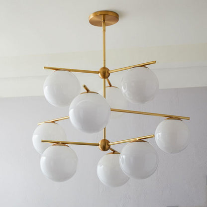 Sphere & Stem Candelabrum Chandelier