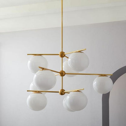 Sphere & Stem Candelabrum Chandelier