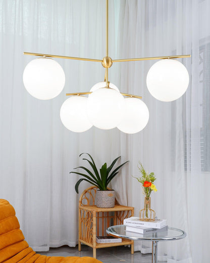 Sphere & Stem Candelabrum Chandelier