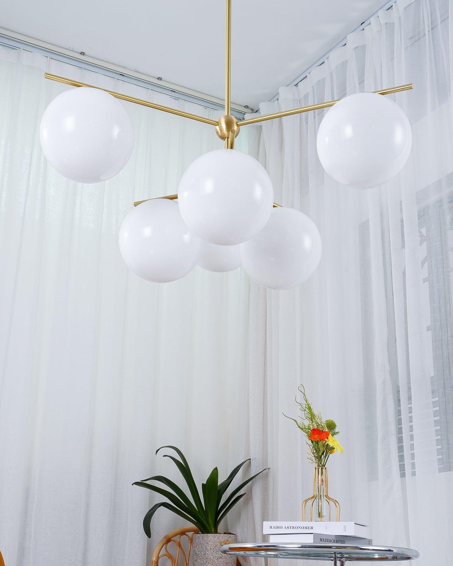 Sphere & Stem Candelabrum Chandelier