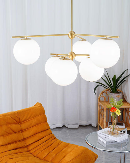 Sphere & Stem Candelabrum Chandelier