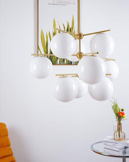 Sphere & Stem Candelabrum Chandelier