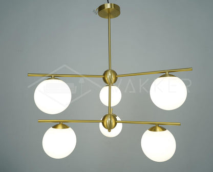 Sphere & Stem Candelabrum Chandelier