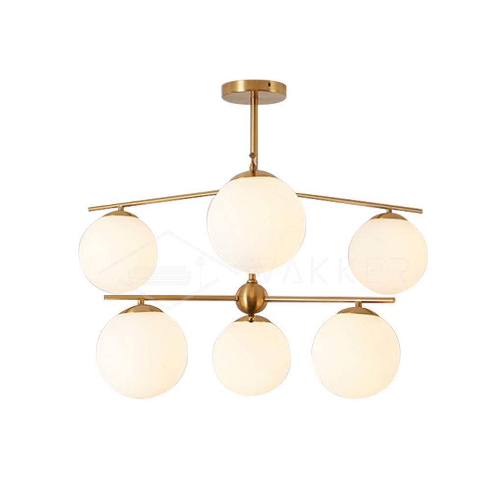 Sphere & Stem Candelabrum Chandelier