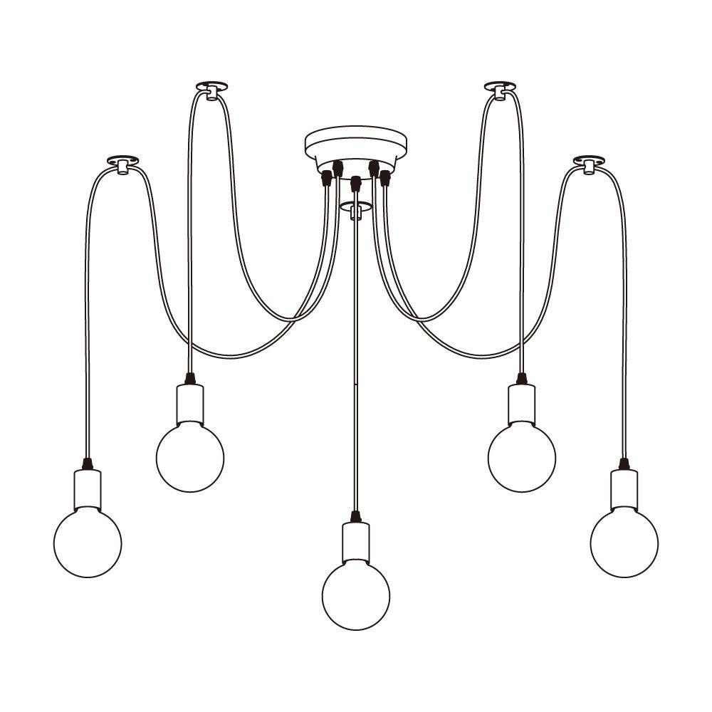 Spider Ceiling Electrolier Chandelier