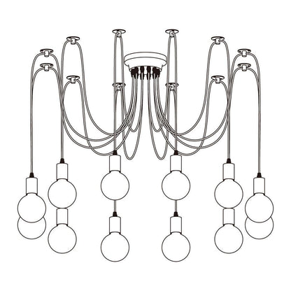 Spider Ceiling Electrolier Chandelier