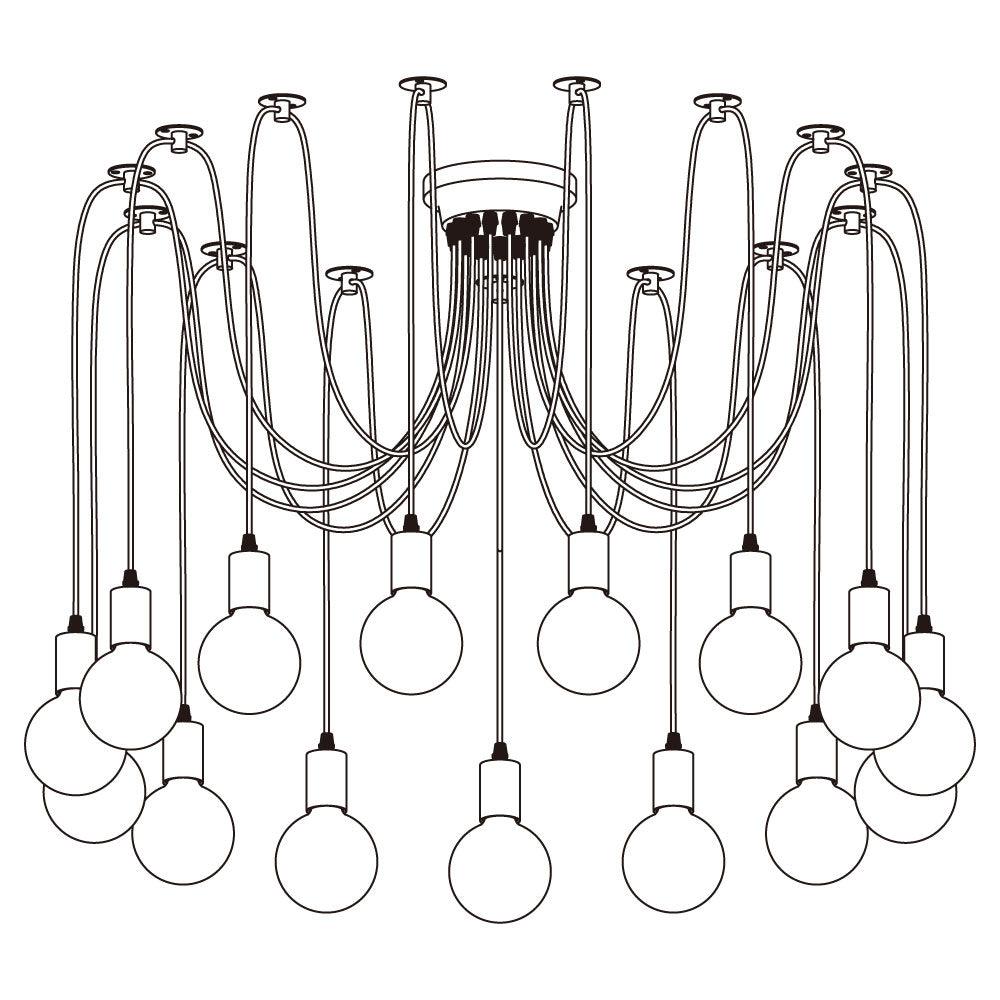 Spider Ceiling Electrolier Chandelier