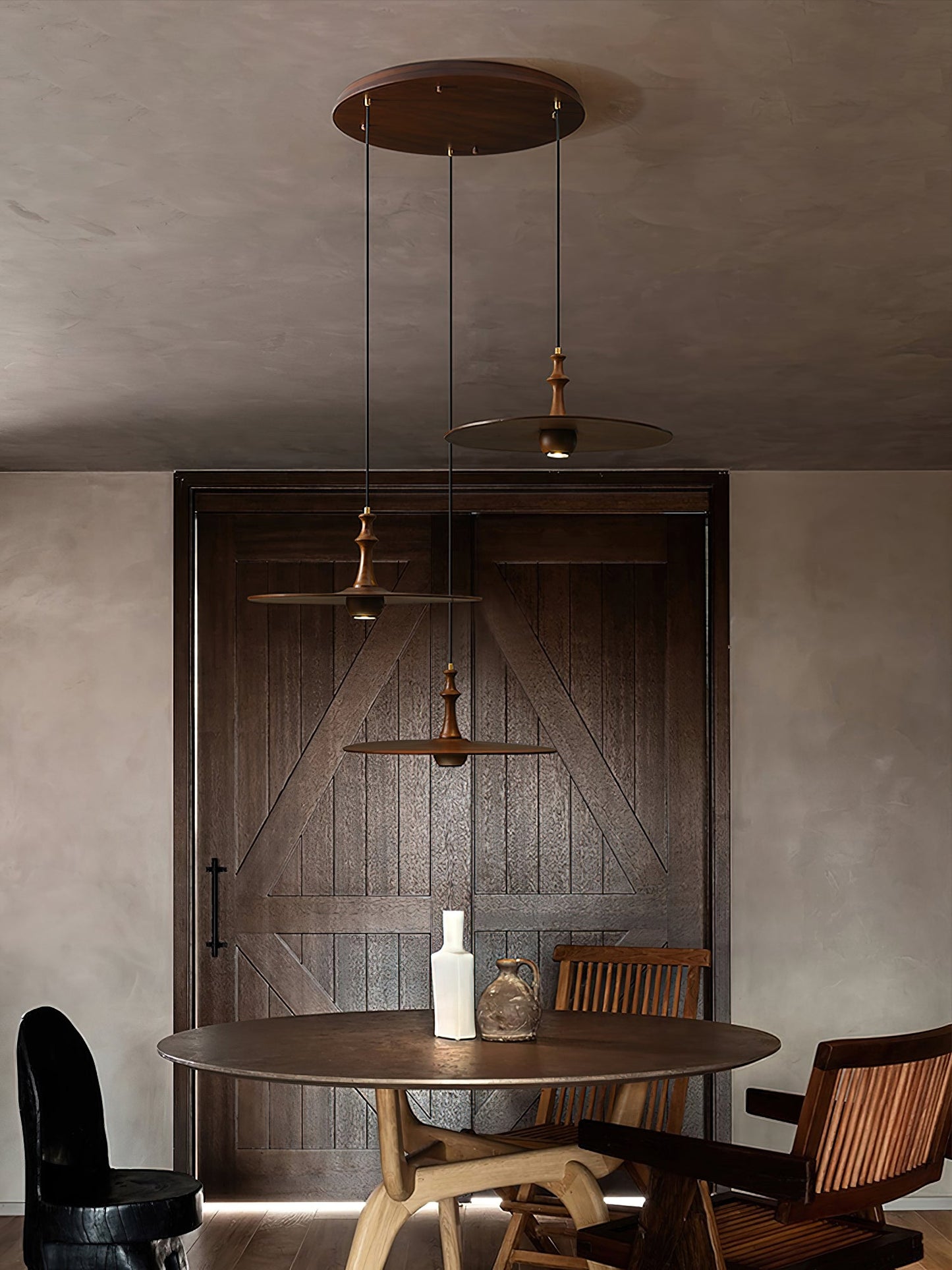 Spindle Disc Drop light Pendant Lamp