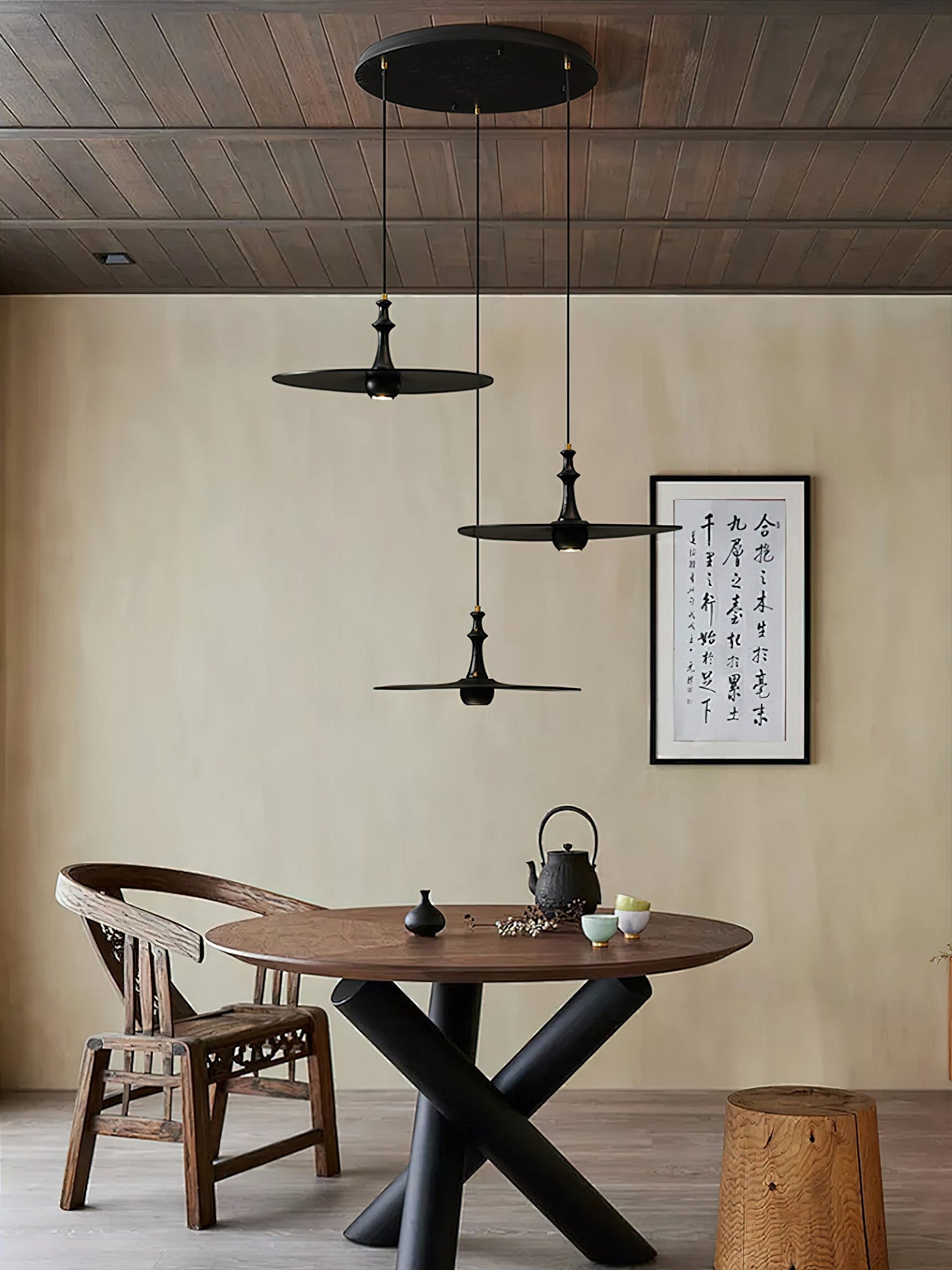 Spindle Disc Drop light Pendant Lamp