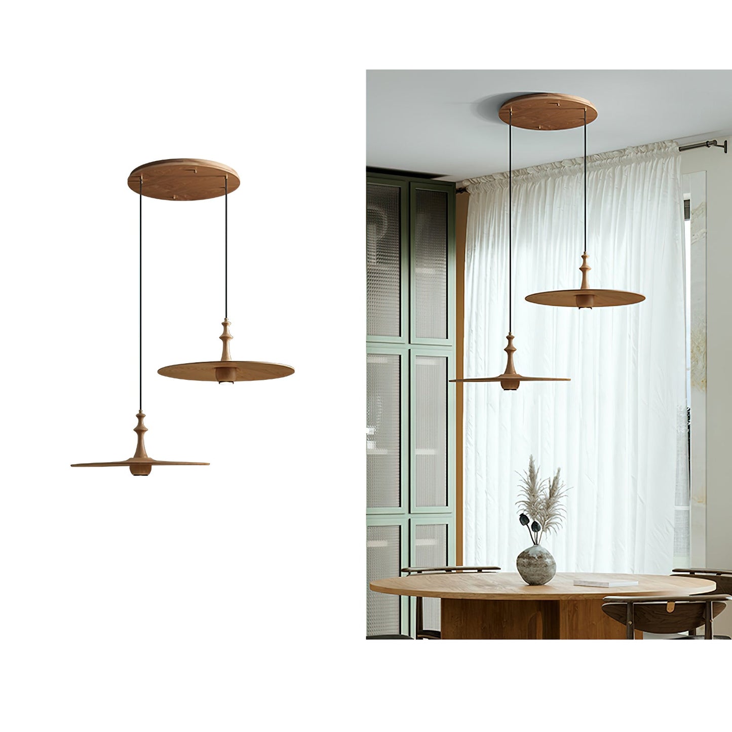 Spindle Disc Drop light Pendant Lamp