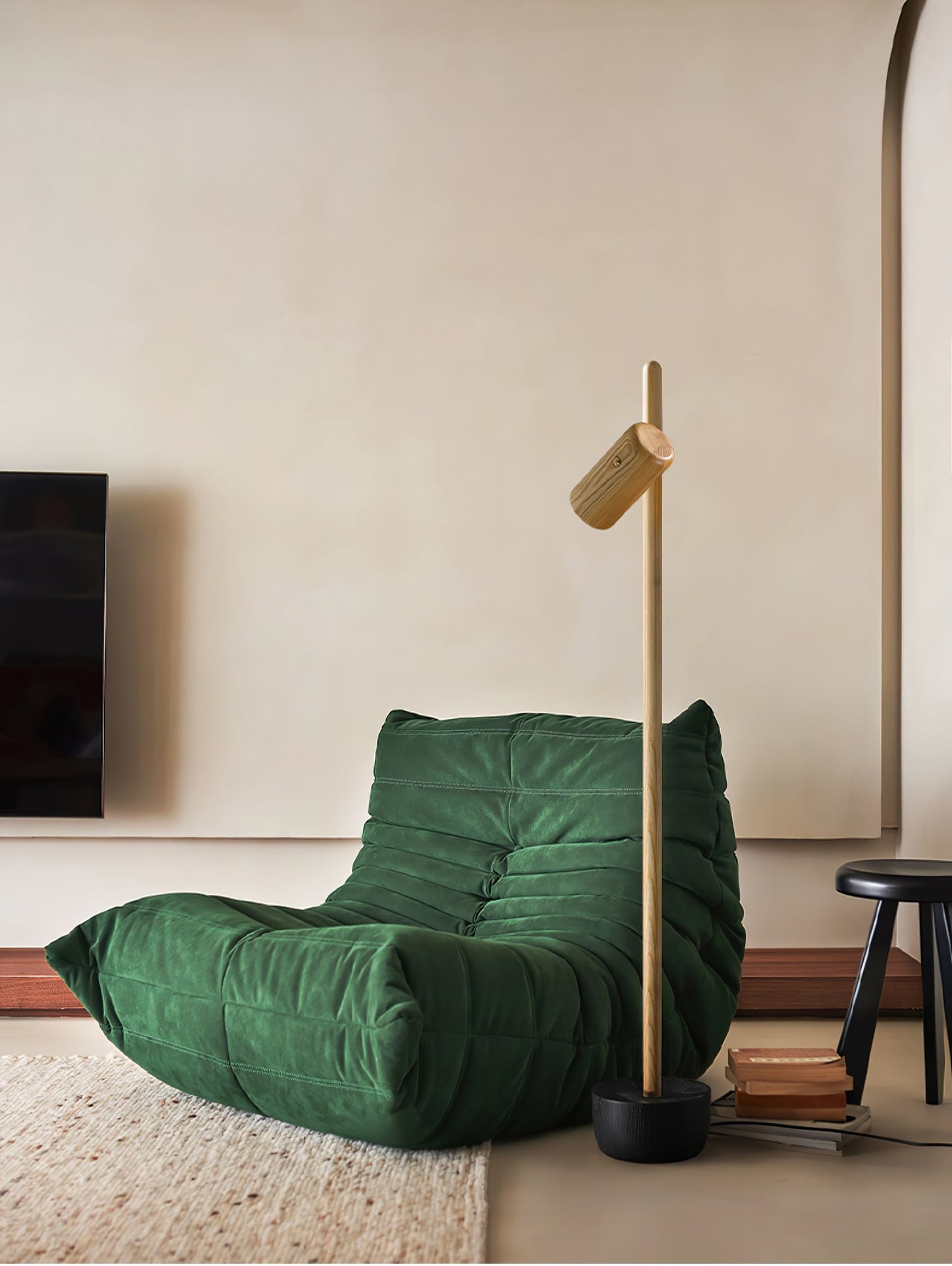 Spotlight Wood Free-standing Lamp Floor Lamp