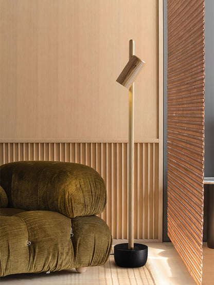 Spotlight Wood Free-standing Lamp Floor Lamp