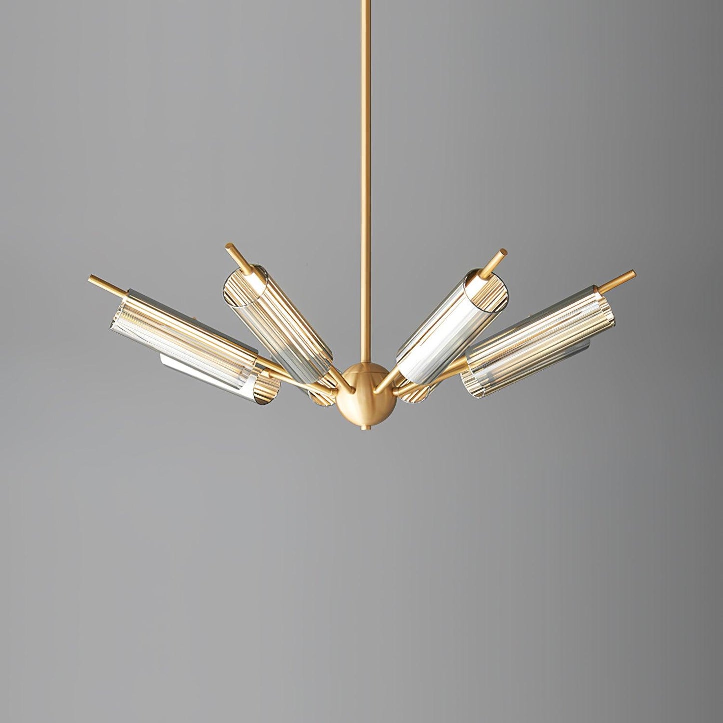 Sputnik Brass Electrolier Chandelier