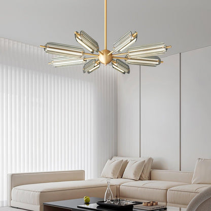 Sputnik Brass Electrolier Chandelier