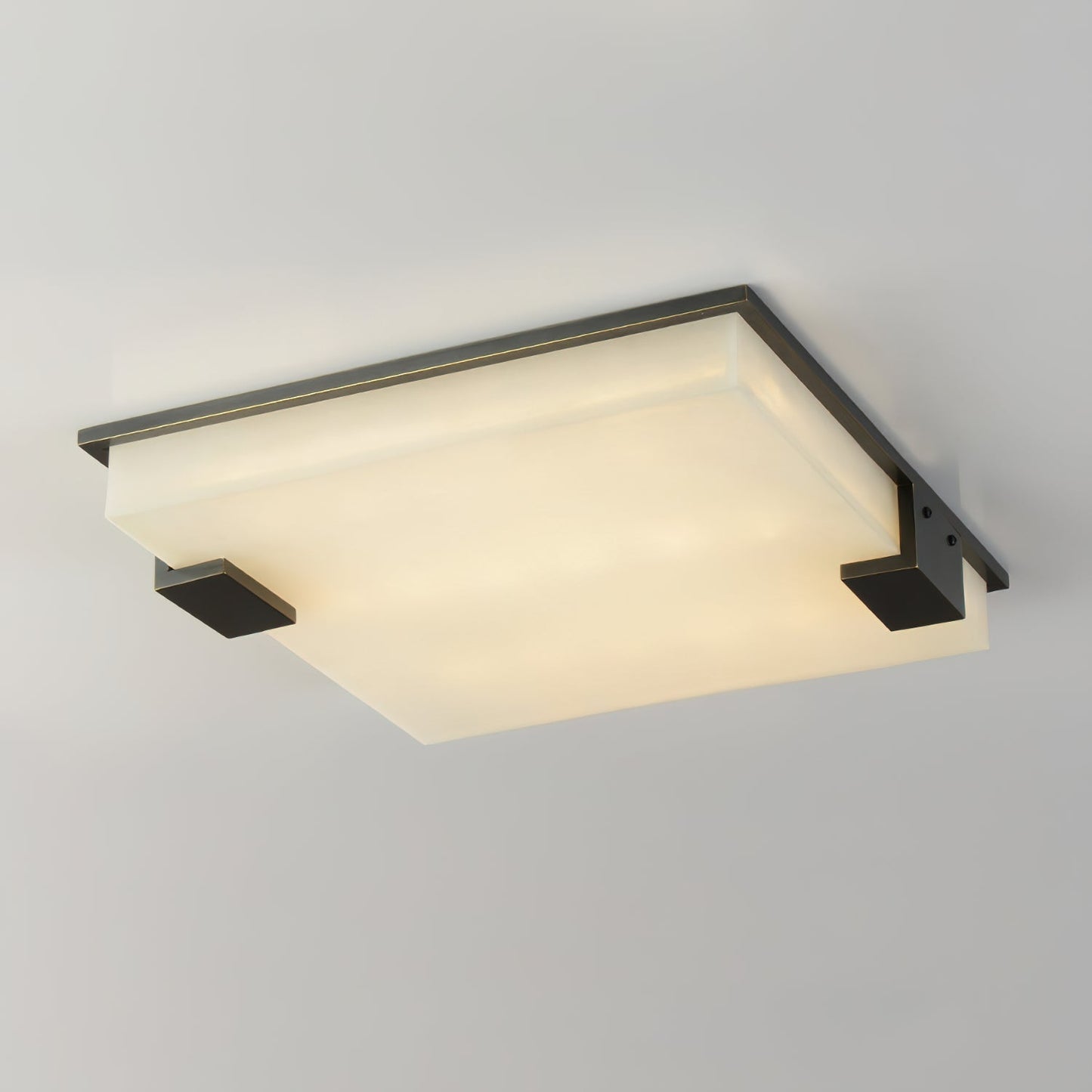 Square Alabaster Flush mount light Ceiling Lamp