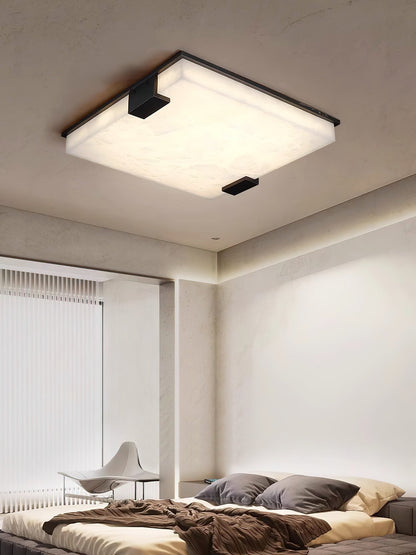 Square Alabaster Flush mount light Ceiling Lamp