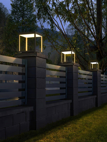 Square Frame Solar Outdoor Light