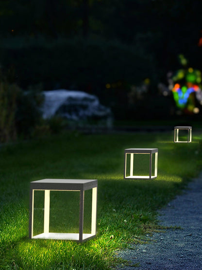 Square Frame Solar Outdoor Light