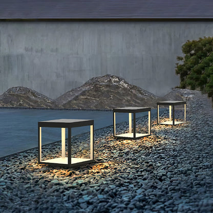 Square Frame Solar Outdoor Light