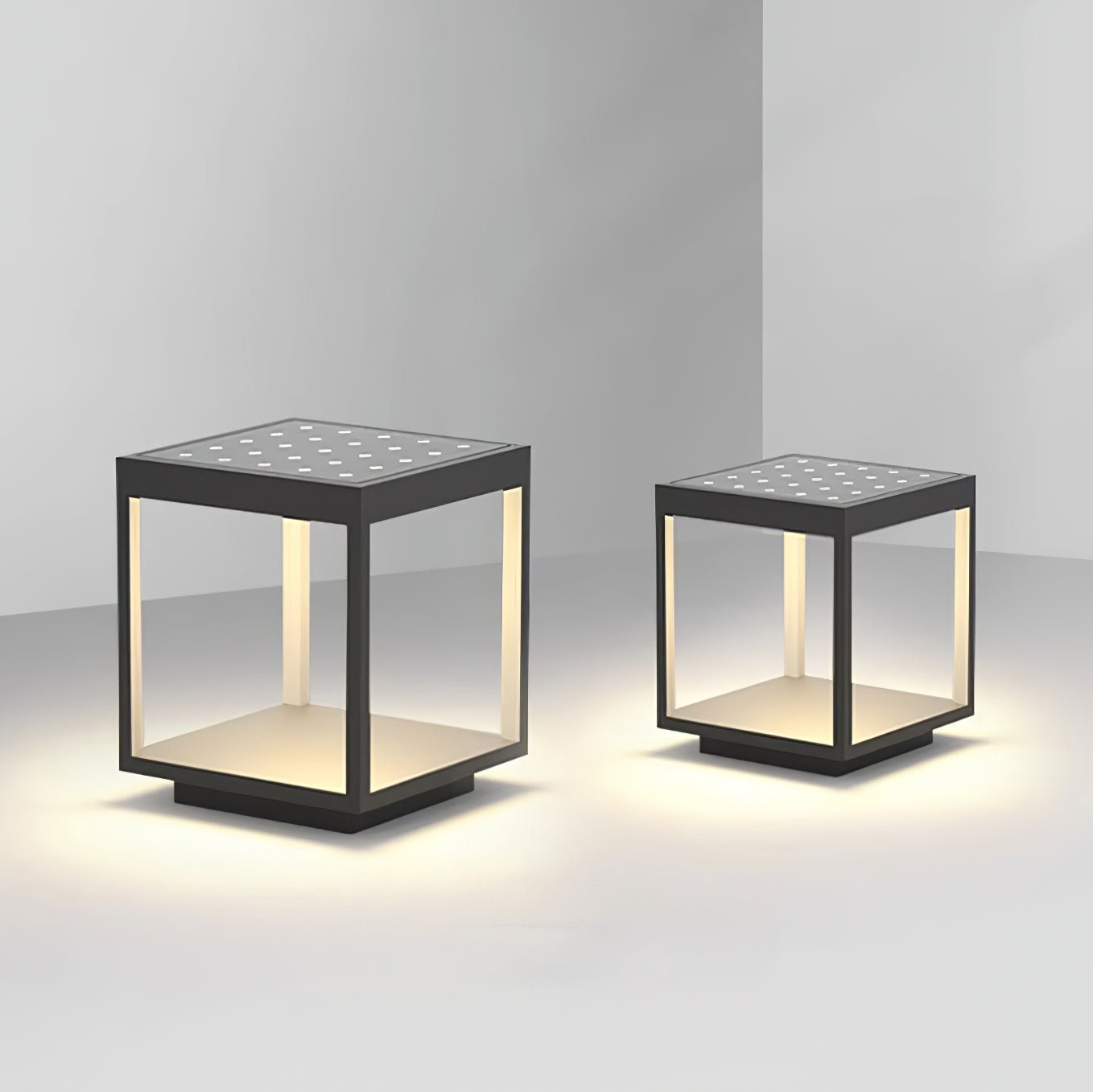 Square Frame Solar Outdoor Light
