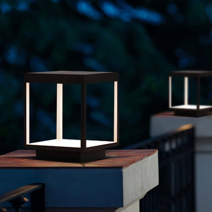Square Frame Solar Outdoor Light